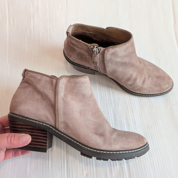 SAM EDELMAN Pryce Women's Tan Suede Leather Ankle Boots Size 7 - Picture 10 of 10